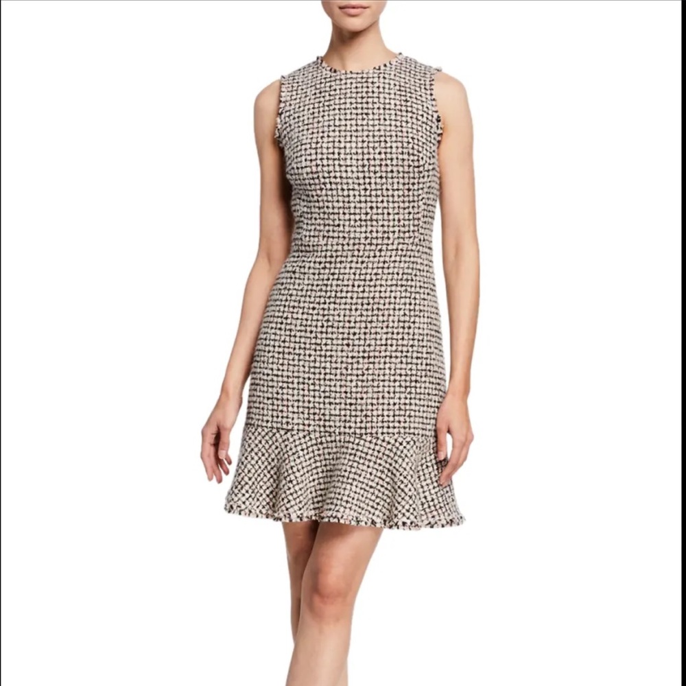 Rebecca Taylor Houndstooth Tweed Dress
